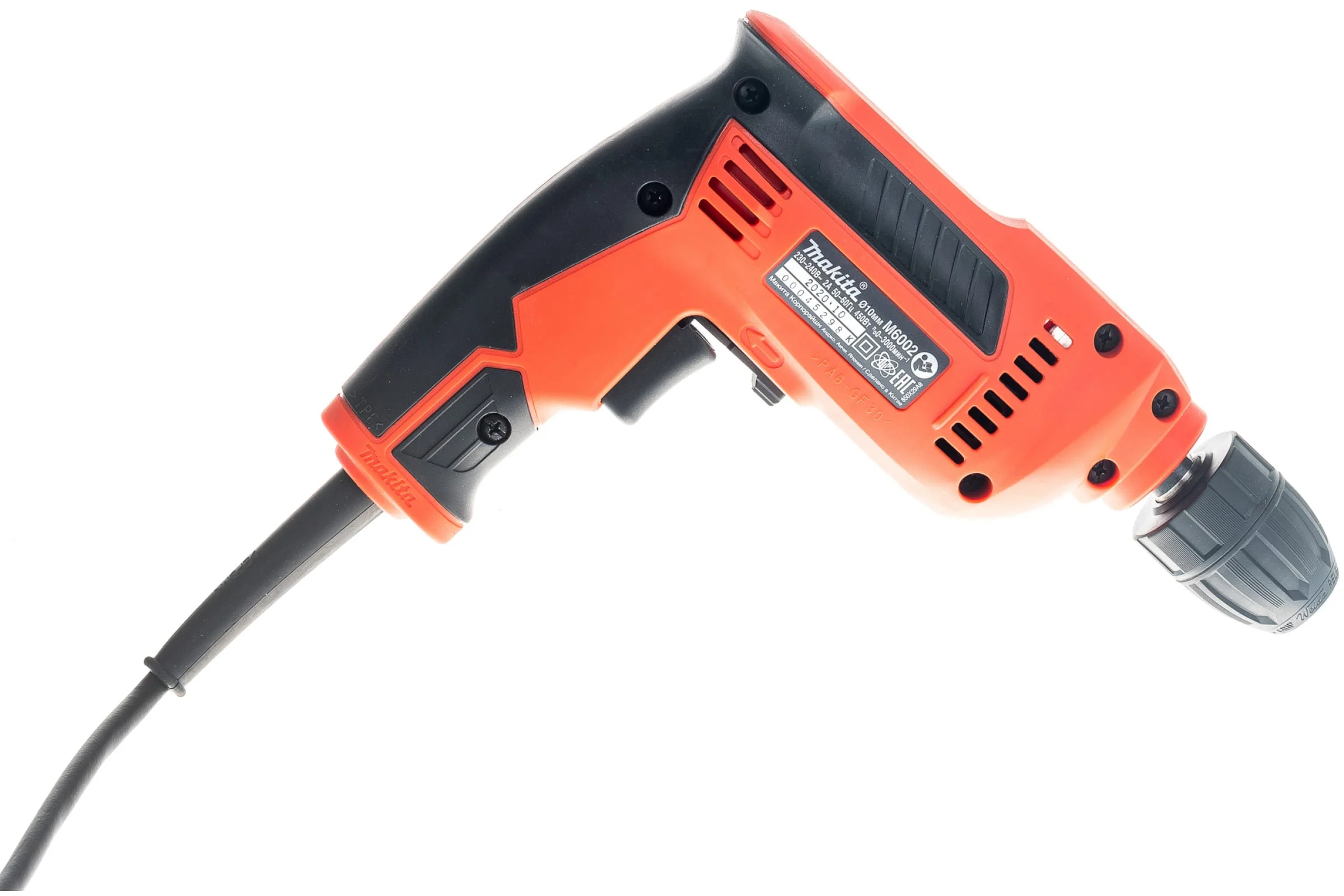 Дрель безударная Makita M6002 450Вт патрон:быстрозажимной реверс