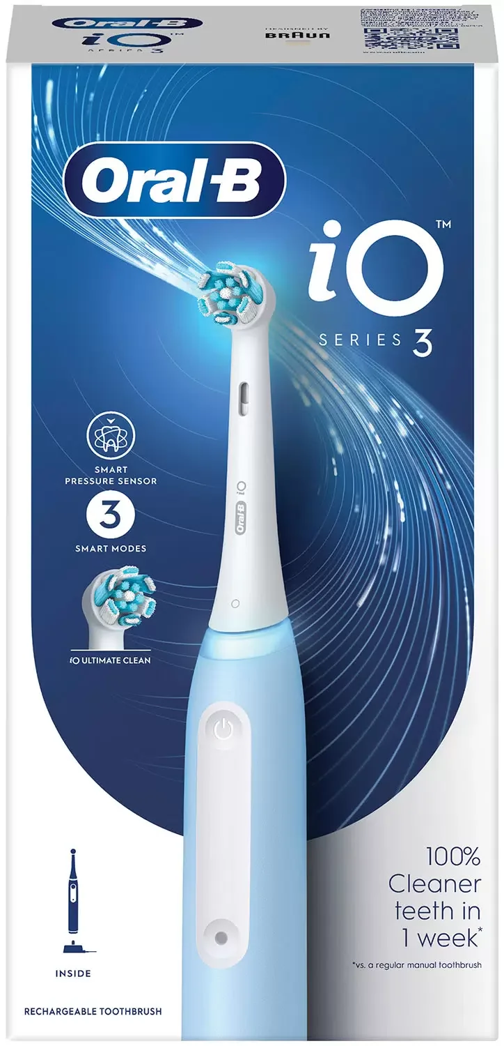 Электрическая зубная щетка Oral-B iO S3/iOG3.1A6.0 Blue (с насадками 4шт)