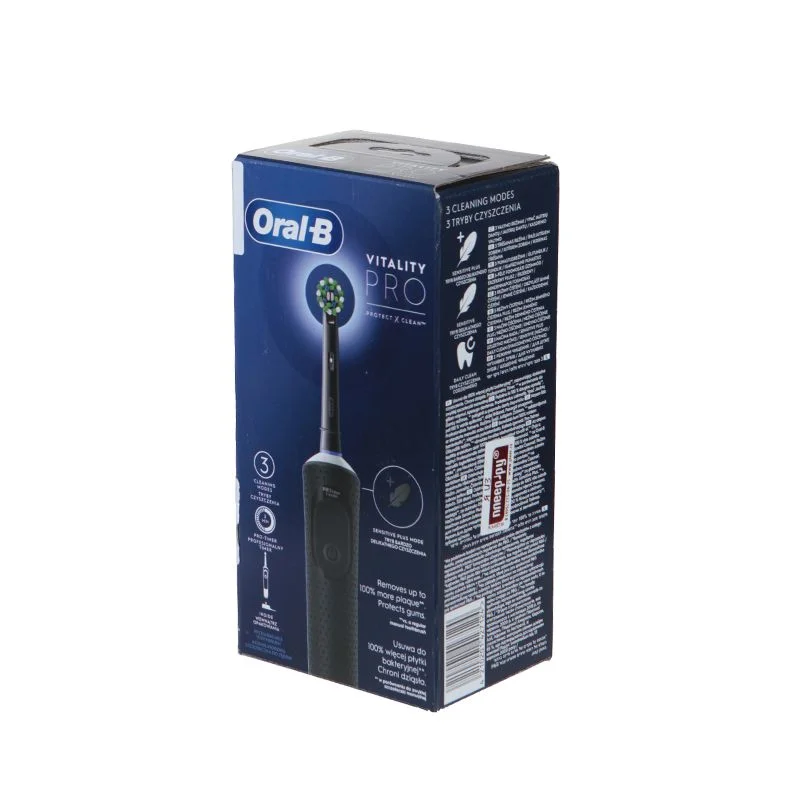 Электрическая зубная щетка Oral-B VITAL D103.413.3 PRO Black+ FUS ProGldFl+1к ПН