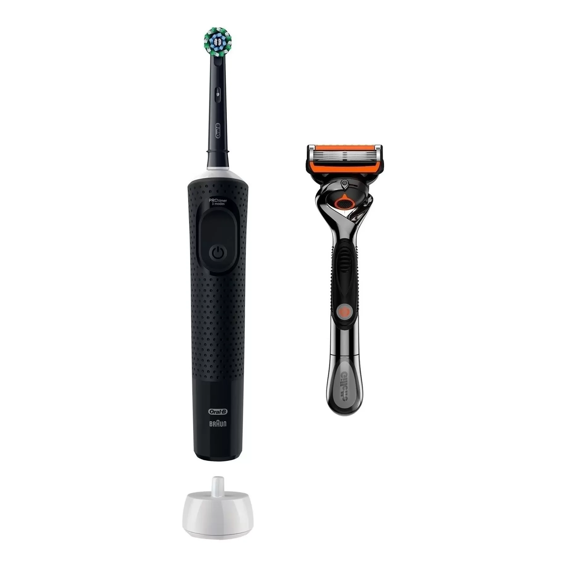 Электрическая зубная щетка Oral-B VITAL D103.413.3 PRO Black+ FUS ProGldFl+1к ПН