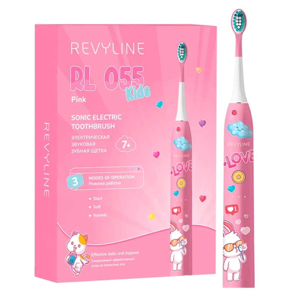 Электрическая зубная щетка Revyline RL 010 розовая