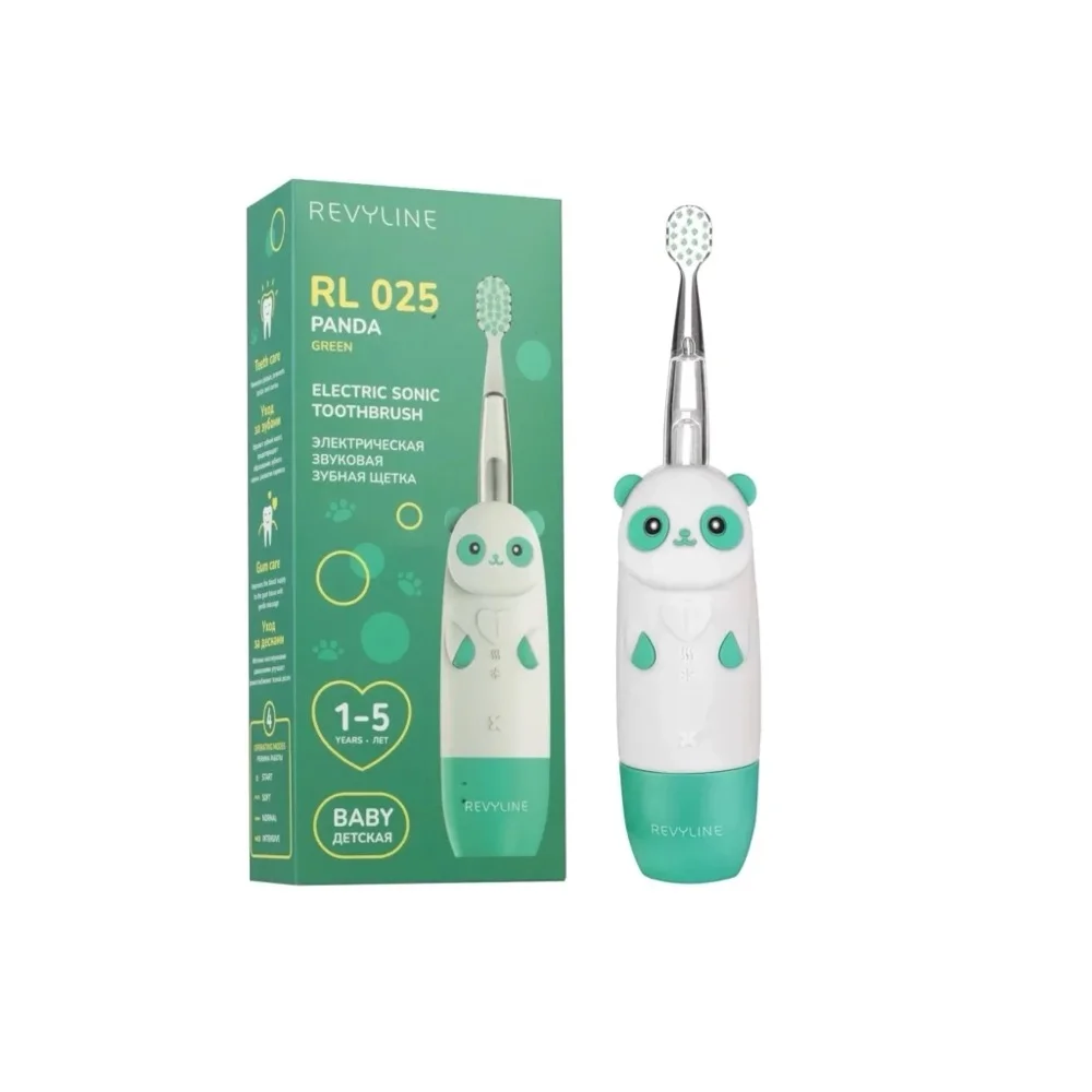Электрическая зубная щетка Revyline RL 025 Baby Panda, черная
