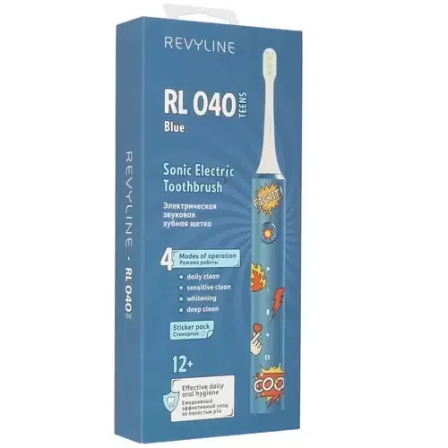 Электрическая зубная щетка Revyline RL 040 Teens, голубая