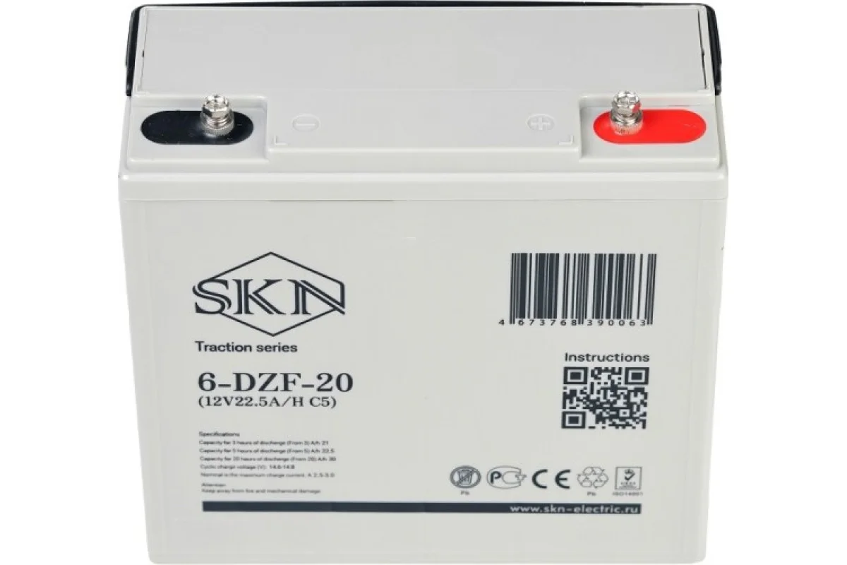 Зарядное устройство для автомобилей Gelbert 6-DZF-20 (12V22.5A/H C5)