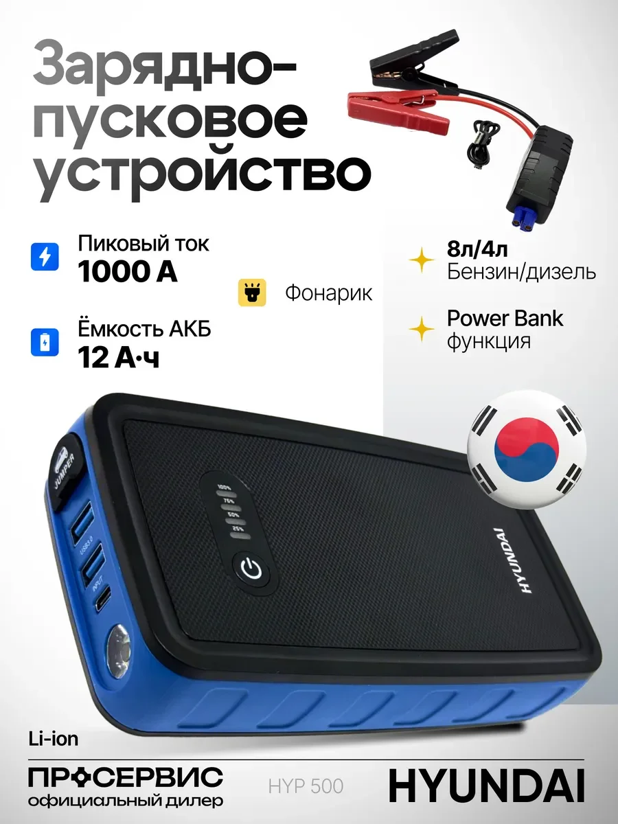 Зарядное устройство для автомобилей Hyundai HYP 500