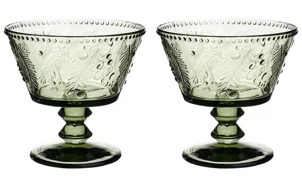 НАБОР КРЕМАНОК "SUNDAY" GREEN 2ШТ/11*11*10,5 СМ