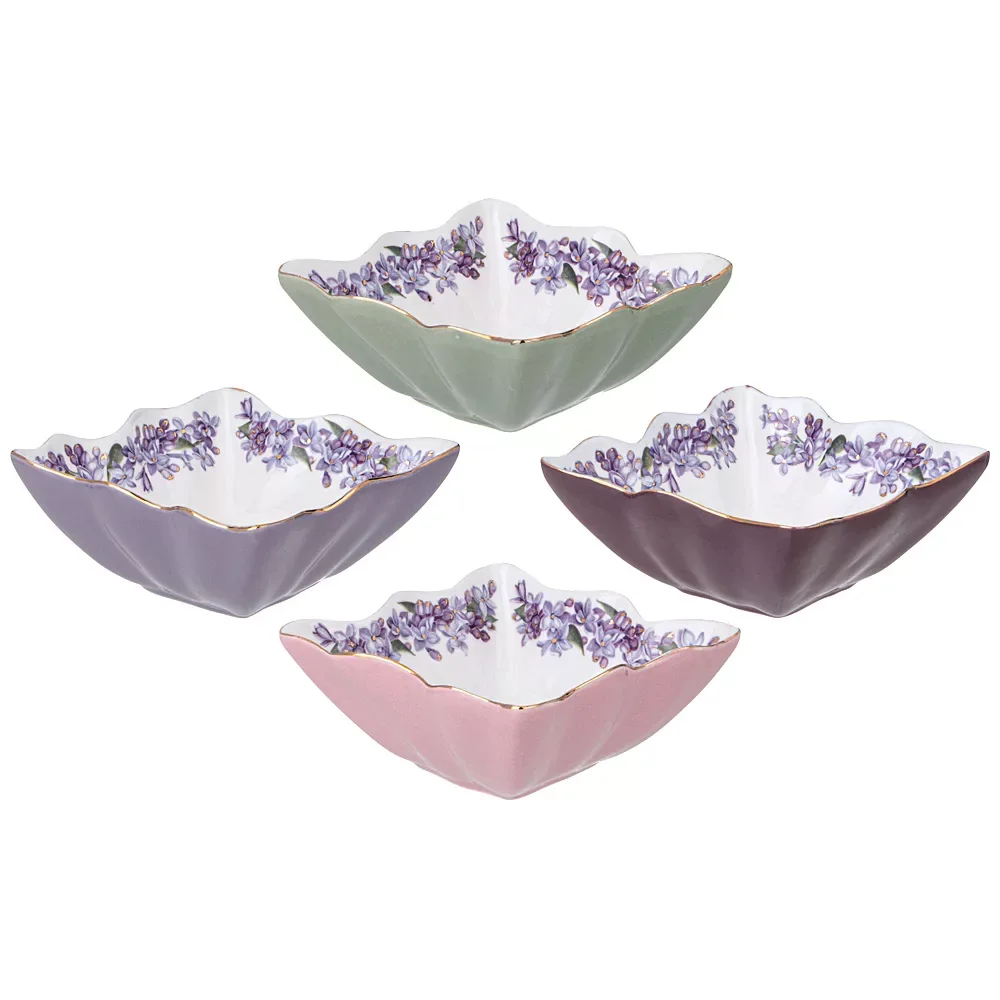 НАБОР РОЗЕТОК LEFARD "LILAC" 4 ШТ. 10 СМ (КОР=48НАБ.)