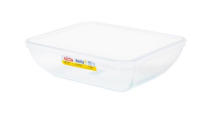 Блюдо для запекания и выпечки с крышкой 3.3л DAILY 27x22x9см прямоугольное