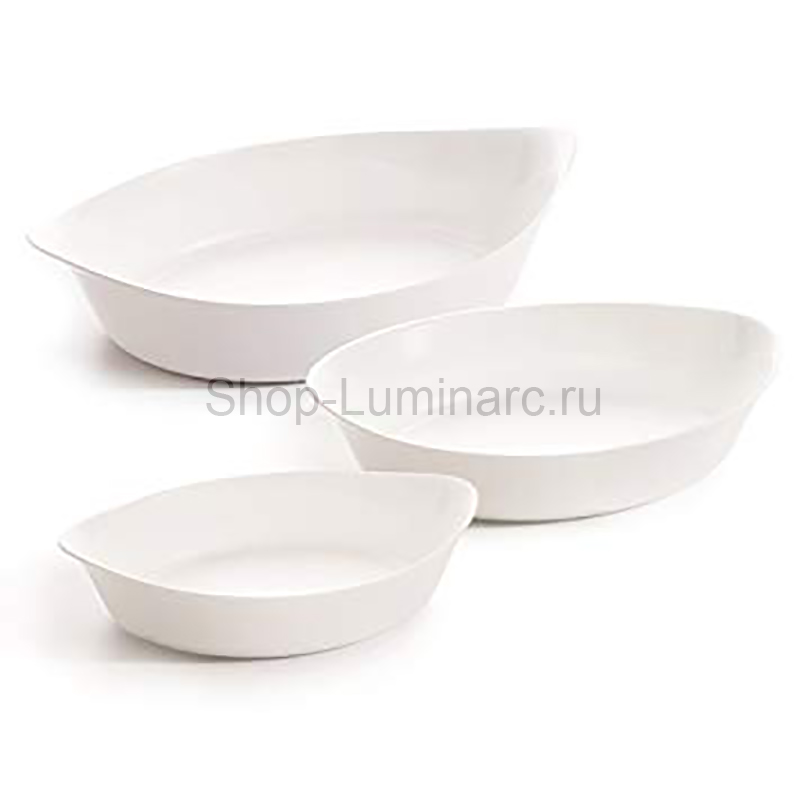 Набор блюд для запекания SMART CUISINE CARINE 3шт (38x23см + 32x20см + 29x17см) овальных