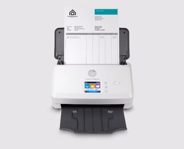 Сканер протяжный HP ScanJet Pro N4000 snw1 (6FW08A) A4 белый/черный