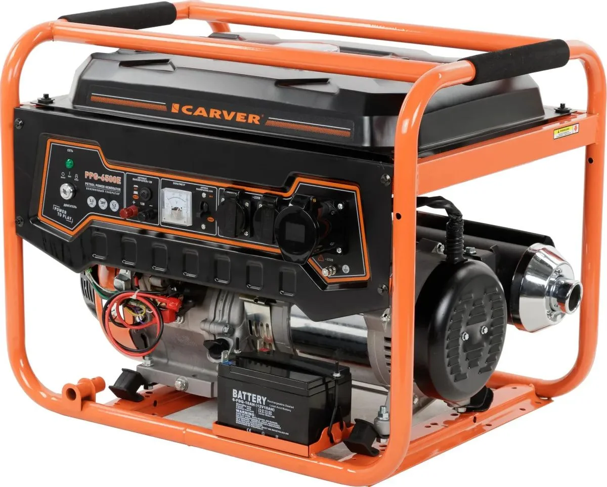 Генератор Carver PPG- 6500E 5.5кВт