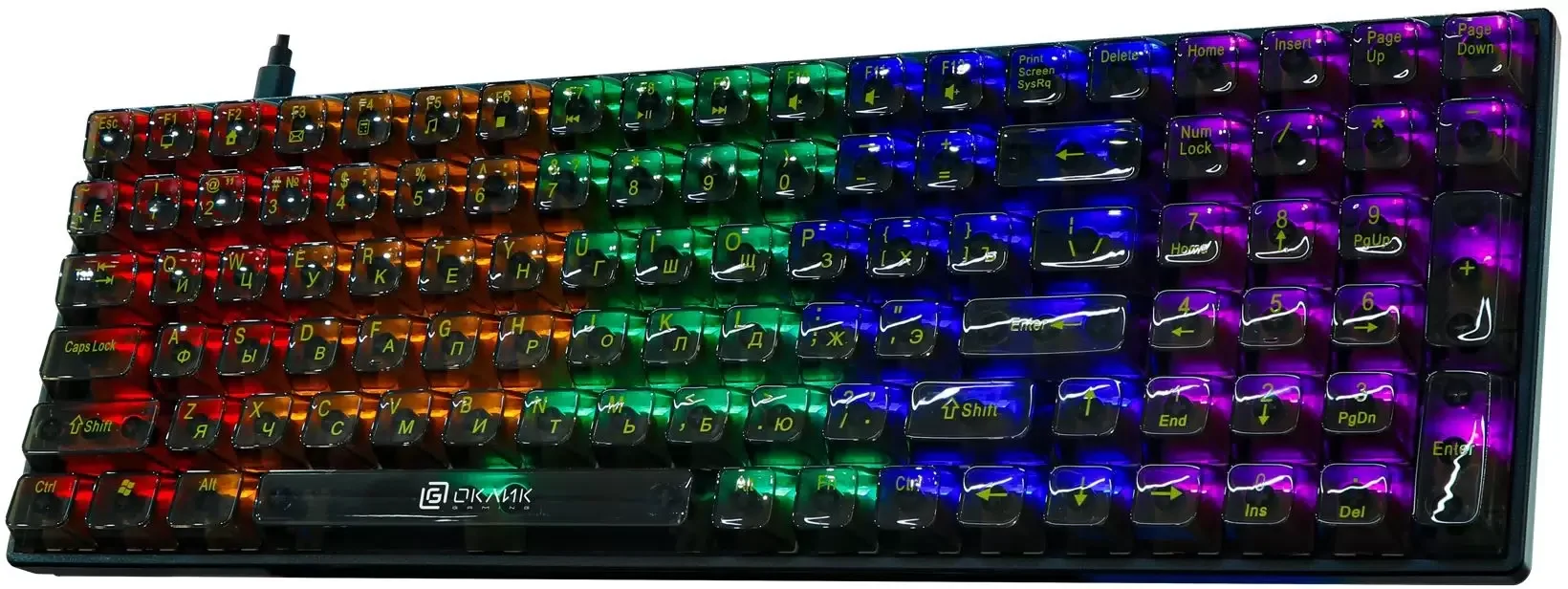Клавиатура Oklick 915GK проводная, USB Type-A, чёрный