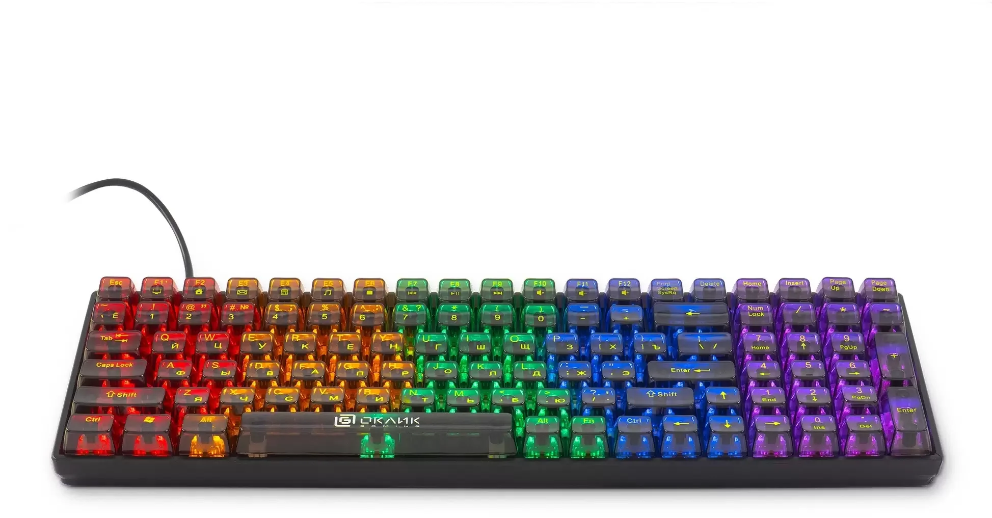 Клавиатура Oklick 915GK проводная, USB Type-A, чёрный