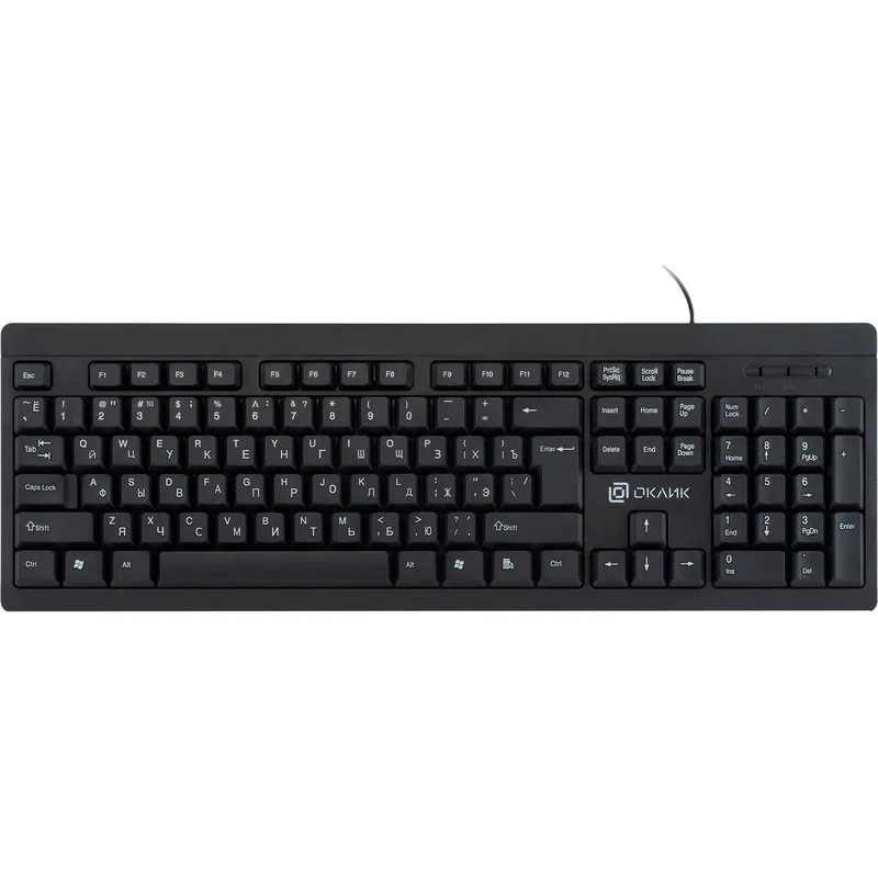 Клавиатура Oklick 95M проводная, USB Type-A, чёрный