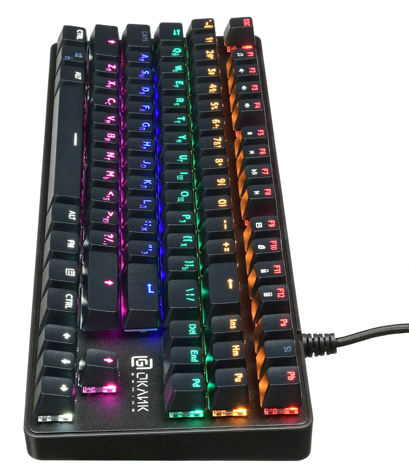 Клавиатура Oklick 969G Shotgun проводная, USB Type-A, чёрный