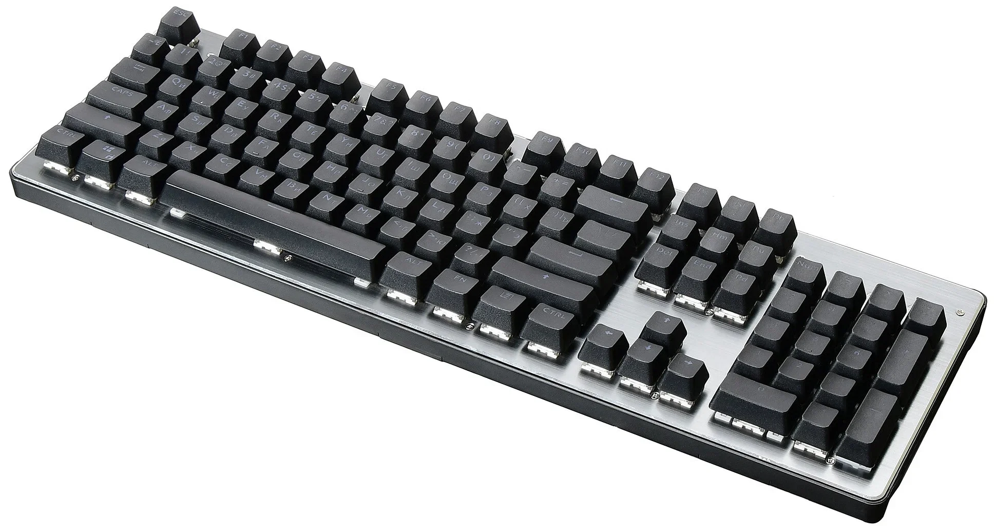 Клавиатура Oklick 970G Dark Knight проводная, USB Type-A, чёрный/серебристый