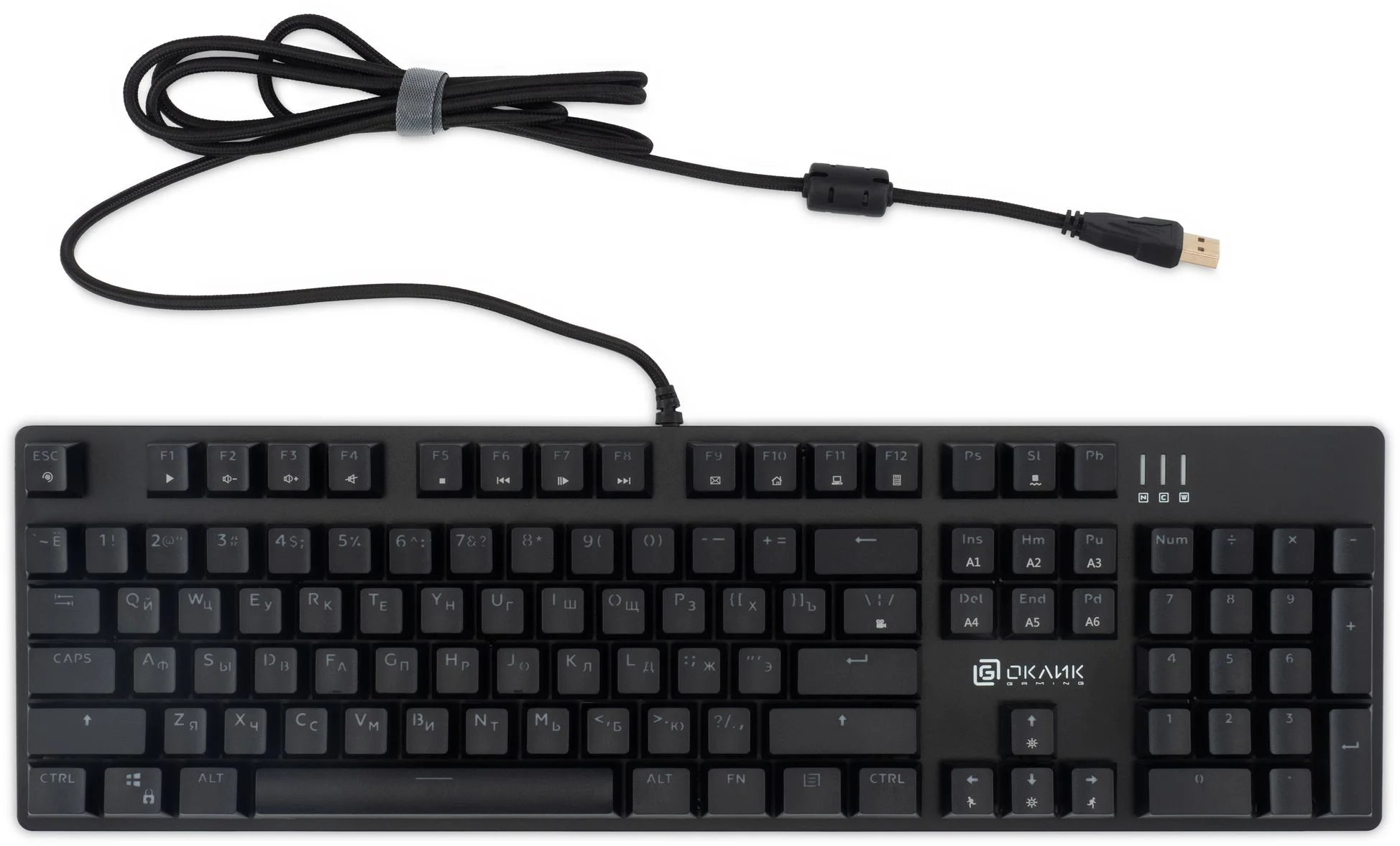Клавиатура Oklick 990 G2 проводная, USB Type-A, чёрный