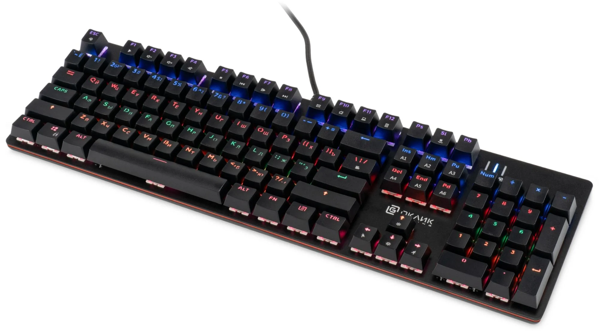 Клавиатура Oklick 990 G2 проводная, USB Type-A, чёрный