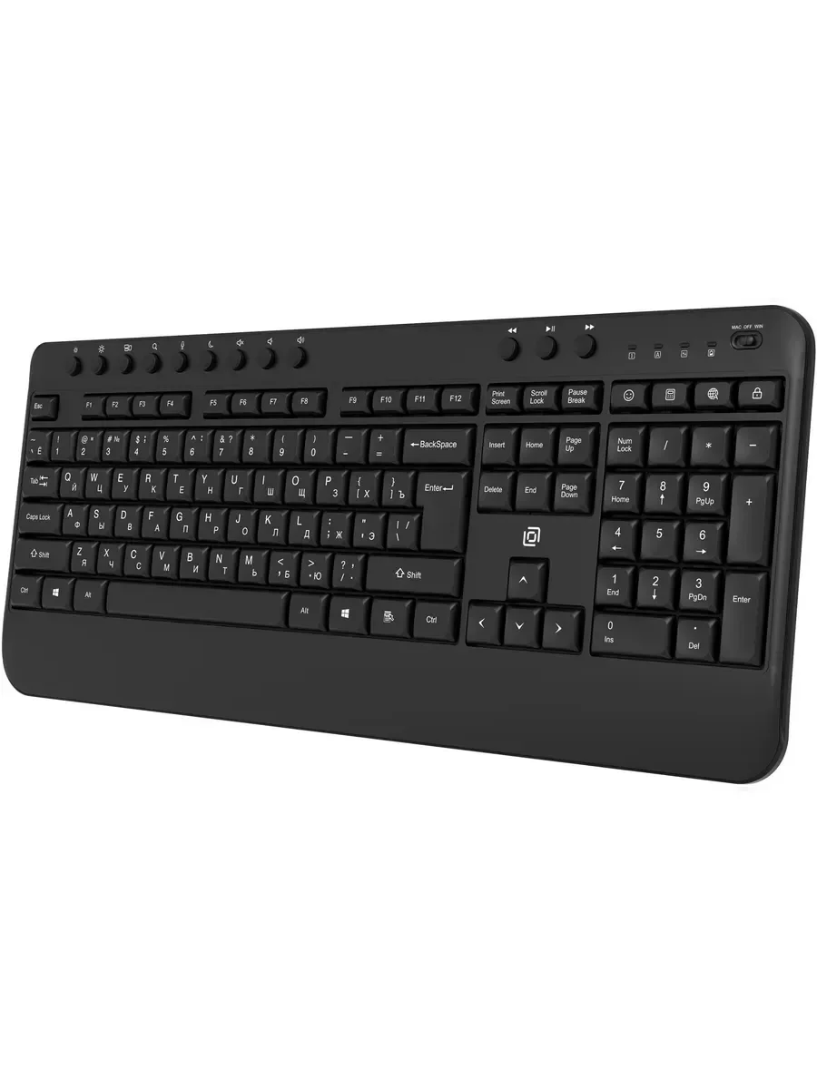 Клавиатура Oklick K257W беспроводная, радиоканал, чёрный