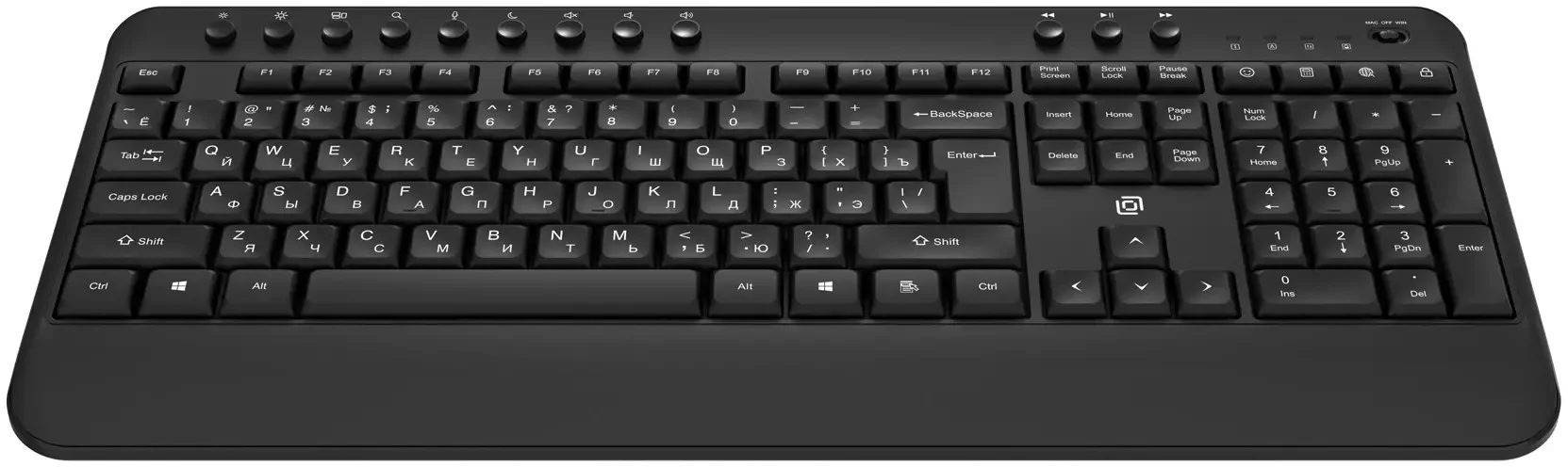 Клавиатура Oklick K257W беспроводная, радиоканал, чёрный