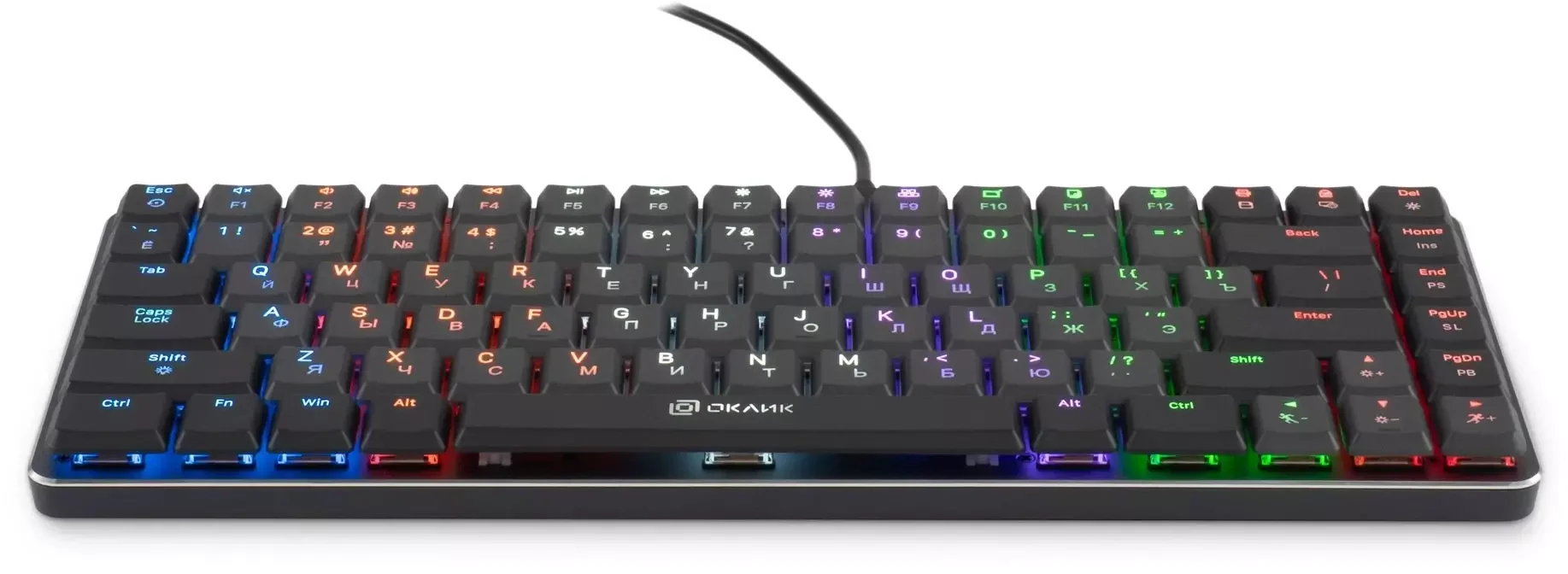 Клавиатура Oklick K615X проводная, USB Type-A, чёрный