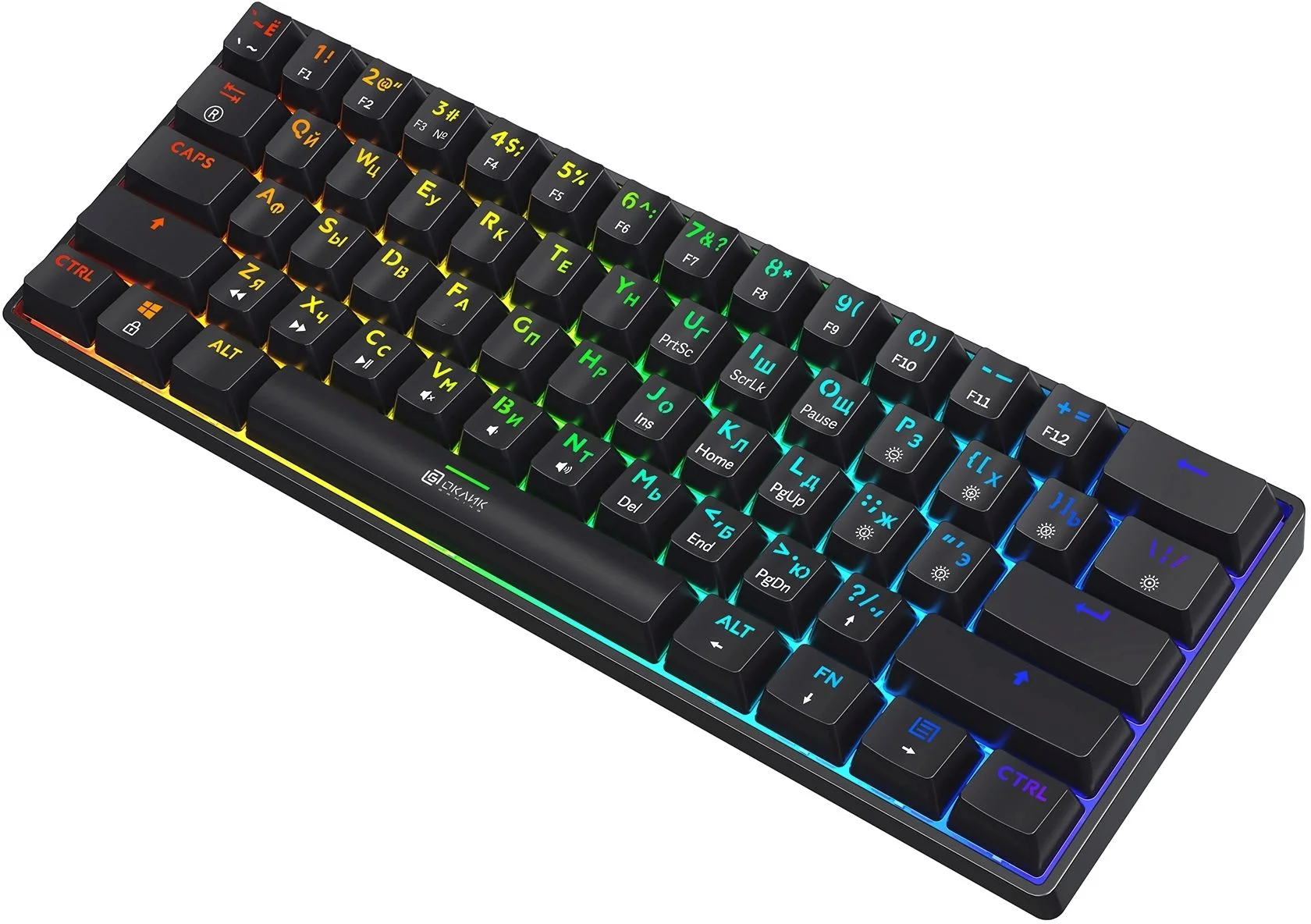 Клавиатура Oklick K713X проводная, USB Type-A, чёрный