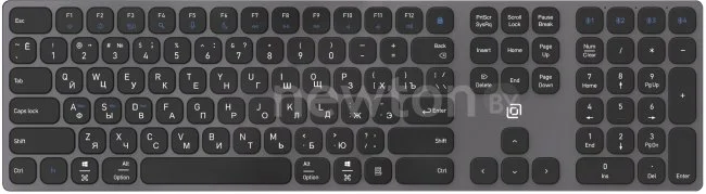 Клавиатура Oklick K867W беспроводная, Bluetooth, радиоканал, серый