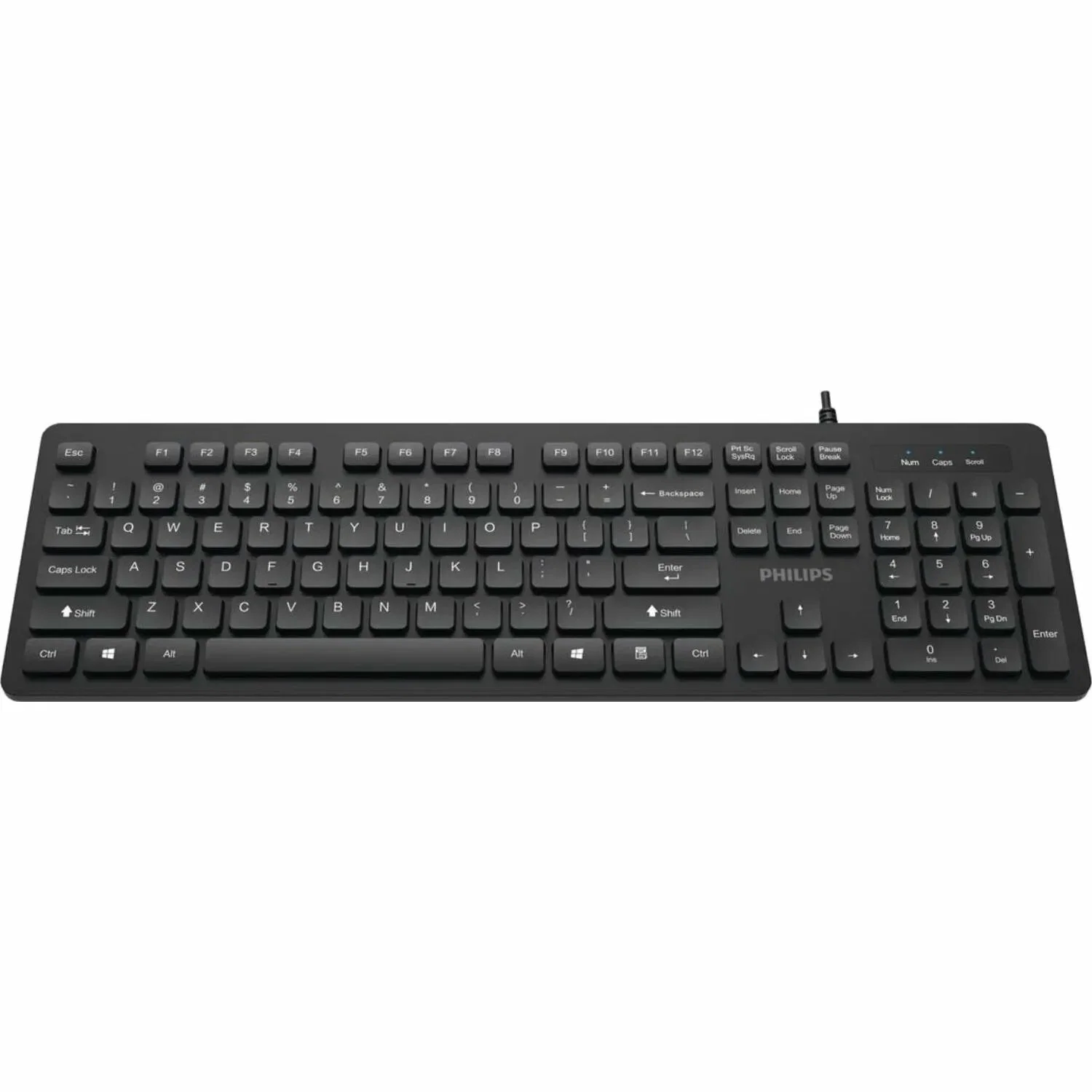 Клавиатура Philips SPK6264 проводная, USB Type-A, чёрный
