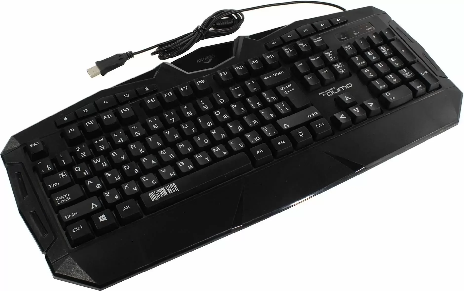 Клавиатура Qumo Antares K60 проводная, USB Type-A, чёрный