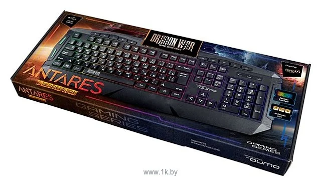 Клавиатура Qumo Antares K60 проводная, USB Type-A, чёрный
