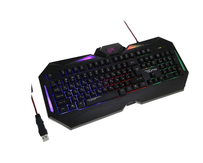 Клавиатура Qumo Dragon War Spirit проводная, USB Type-A, чёрный