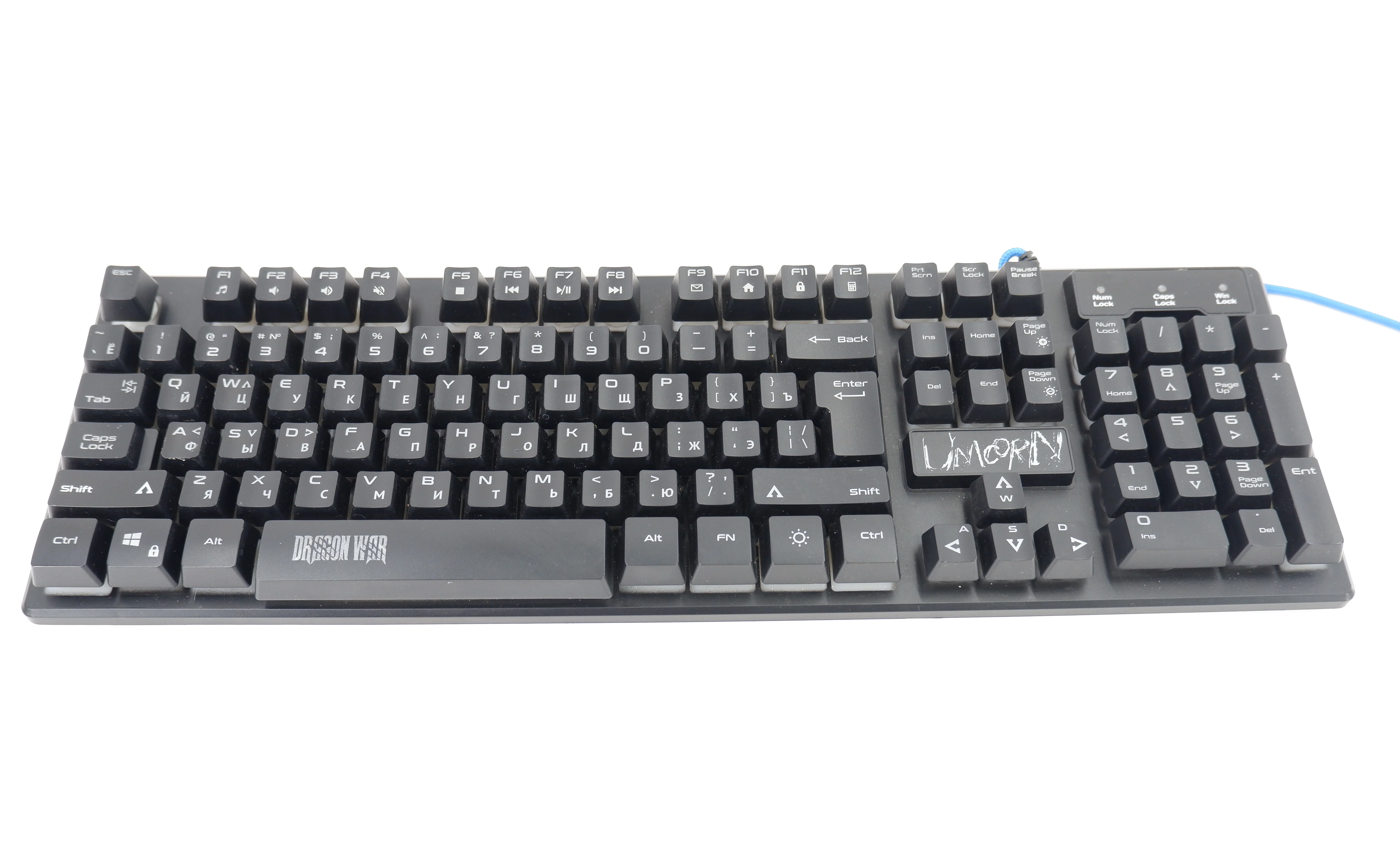 Клавиатура Qumo Dragon War Unicorn K01 проводная, USB Type-A, чёрный
