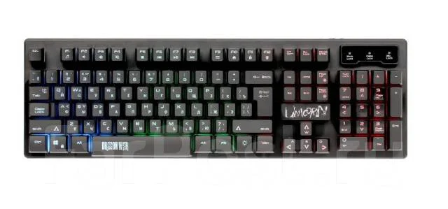 Клавиатура Qumo Dragon War Unicorn K01 проводная, USB Type-A, чёрный