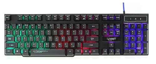 Клавиатура Qumo Dragon War Unicorn K01 проводная, USB Type-A, чёрный
