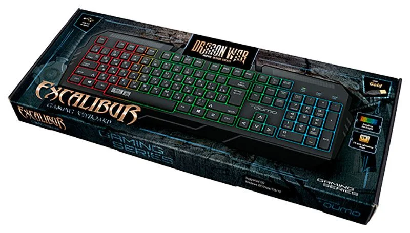 Клавиатура Qumo Excalibur K67 проводная, USB Type-A, чёрный