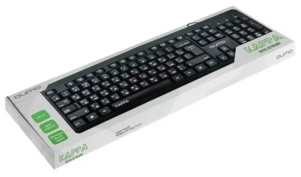 Клавиатура Qumo Kappa K17 проводная, USB Type-A, чёрный
