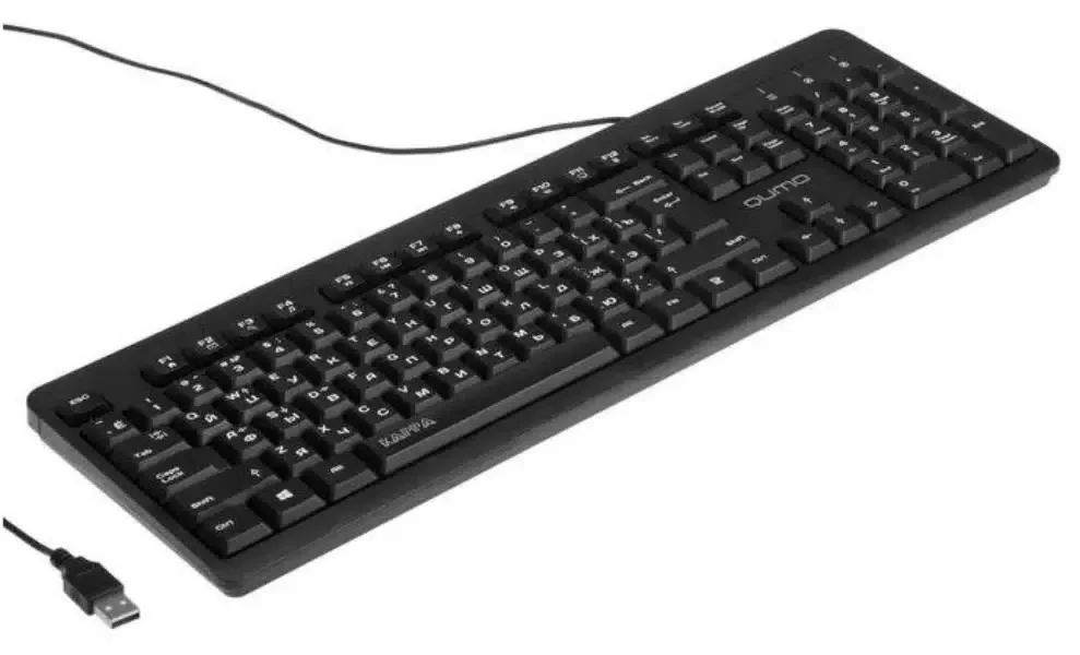 Клавиатура Qumo Kappa K17 проводная, USB Type-A, чёрный