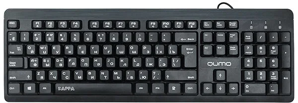 Клавиатура Qumo Kappa K17 проводная, USB Type-A, чёрный