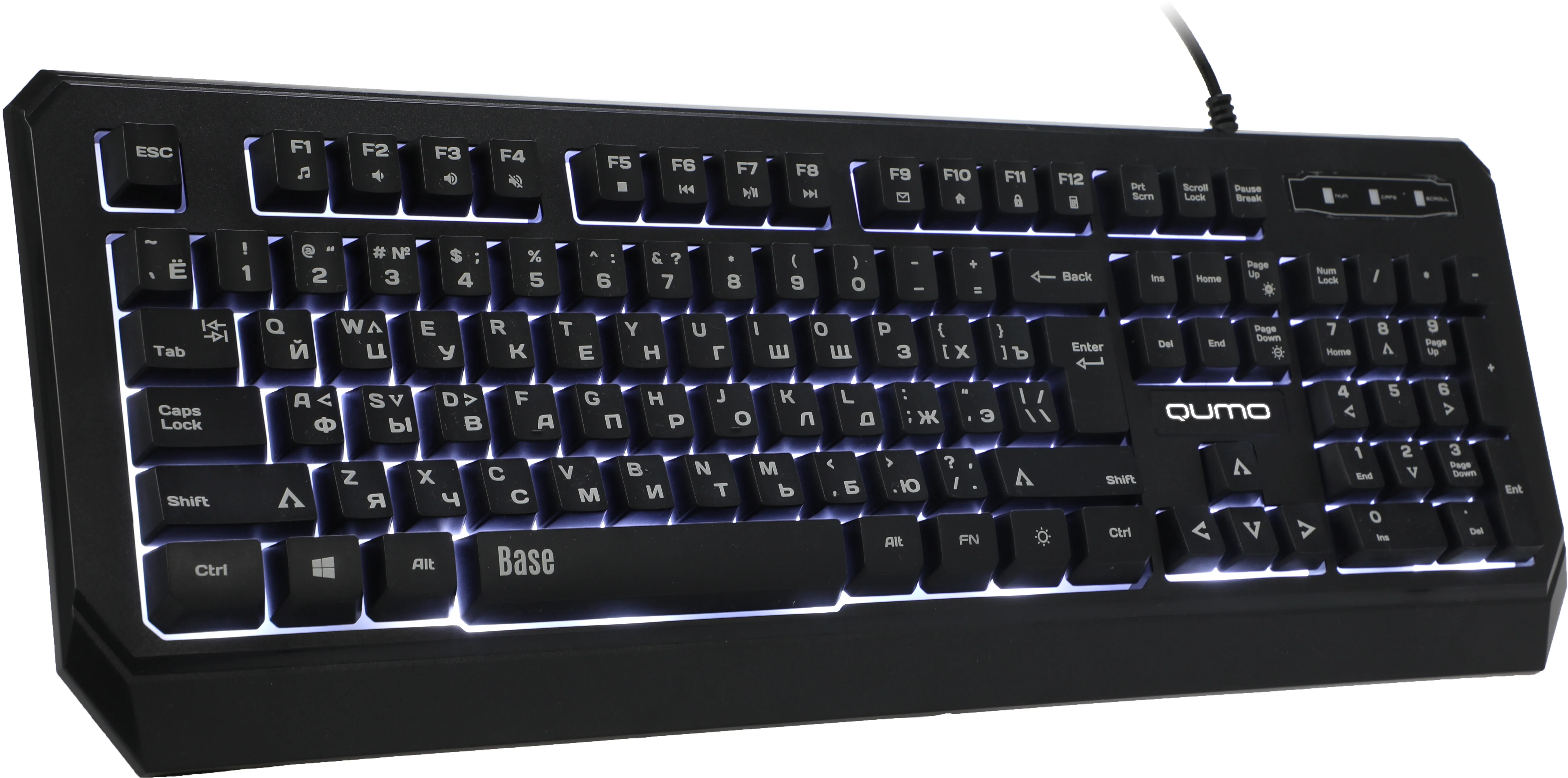 Клавиатура Qumo Office Base K59 проводная, USB Type-A, чёрный