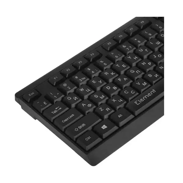 Клавиатура Qumo Office Element K65 проводная, USB Type-A, чёрный