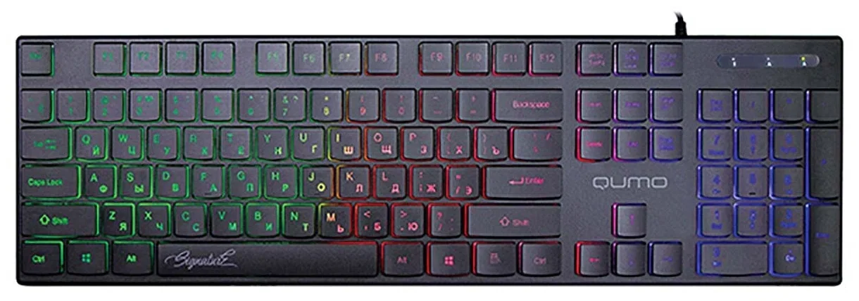 Клавиатура Qumo Office Signature K69 проводная, USB Type-A, чёрный