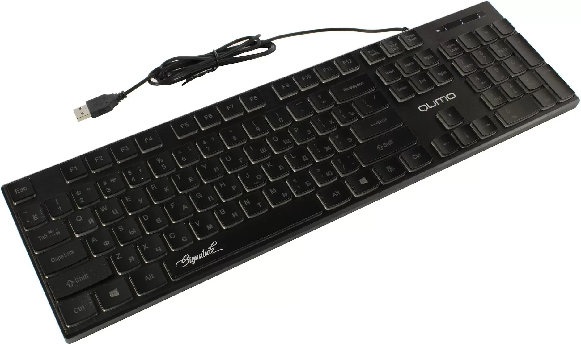 Клавиатура Qumo Office Signature K69 проводная, USB Type-A, чёрный
