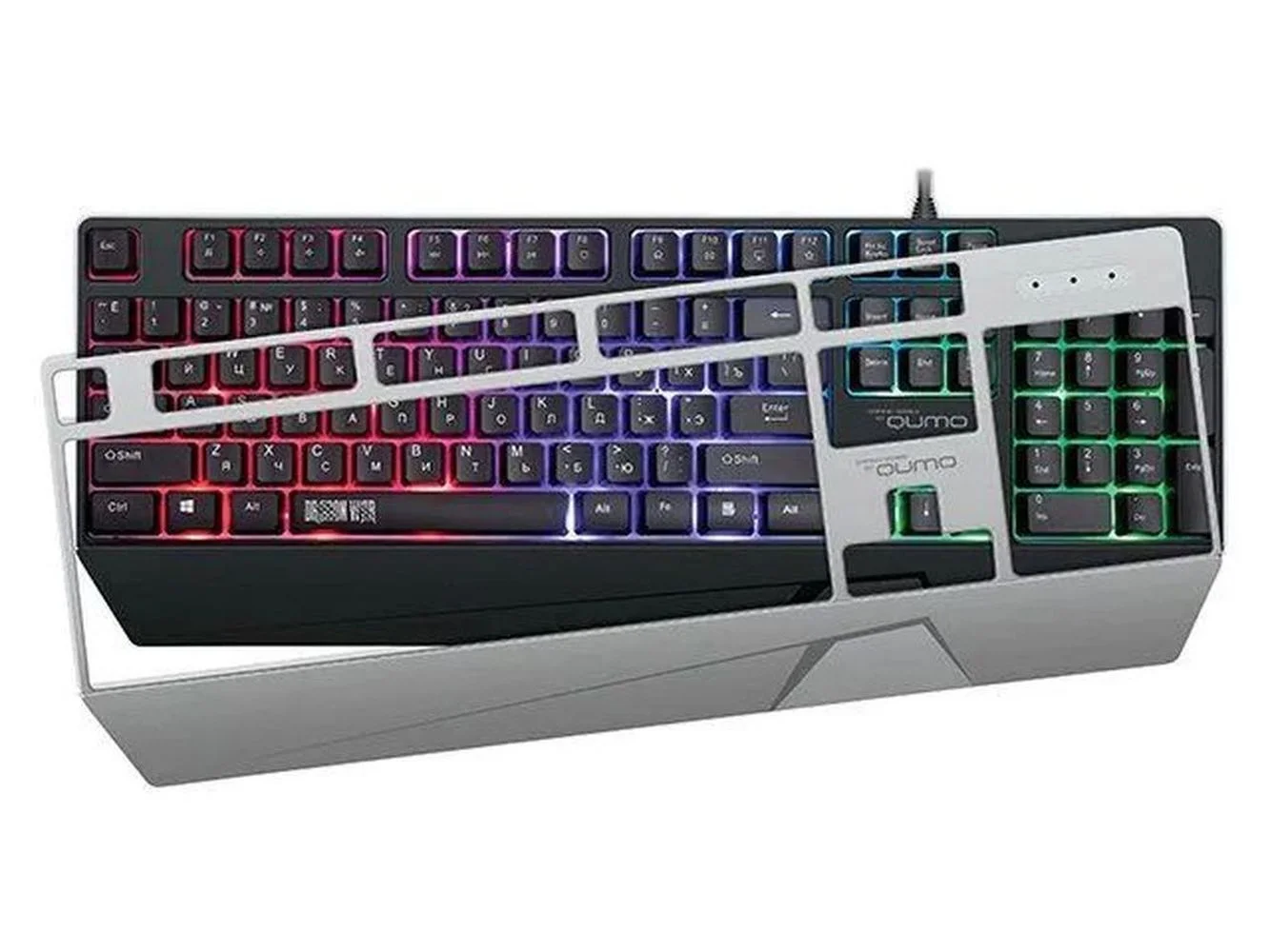 Клавиатура Qumo Twins K68 проводная, USB Type-A, чёрный