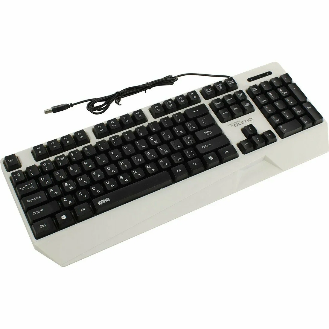 Клавиатура Qumo Twins K68 проводная, USB Type-A, чёрный