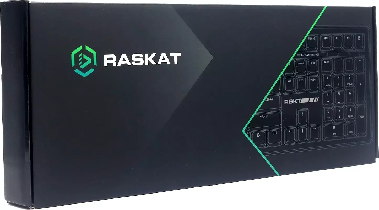 Клавиатура Raskat KM002 проводная, USB Type-A, зелёный