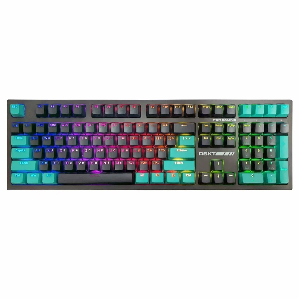 Клавиатура Raskat KM002 проводная, USB Type-A, серый (UV)