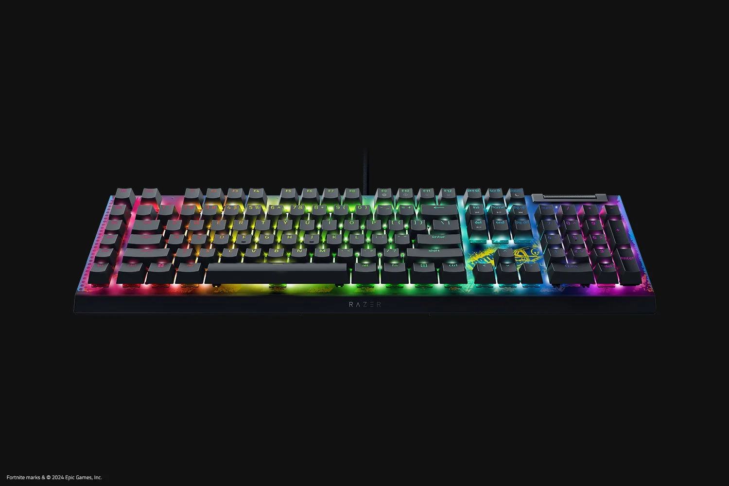 Клавиатура Razer BlackWidow V4 X Fortnite Edition проводная, USB Type-A, чёрный