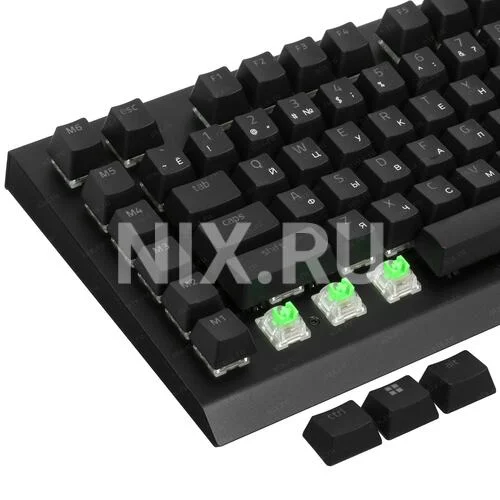 Клавиатура Razer BlackWidow V4 X Green Switch Minecraft Edition проводная, USB Type-A, зеленый