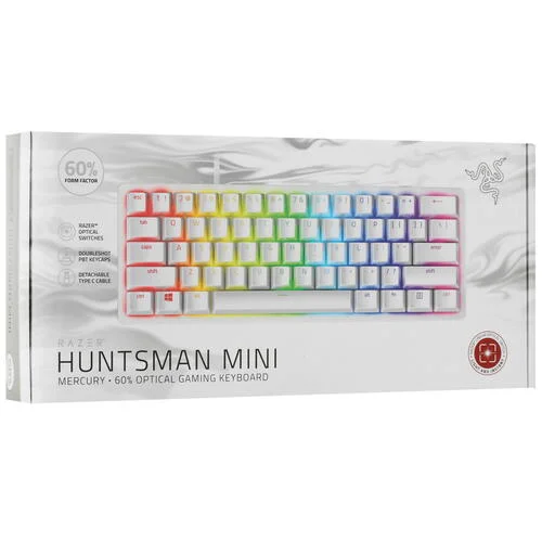 Клавиатура Razer Huntsman Mini проводная, USB, белый