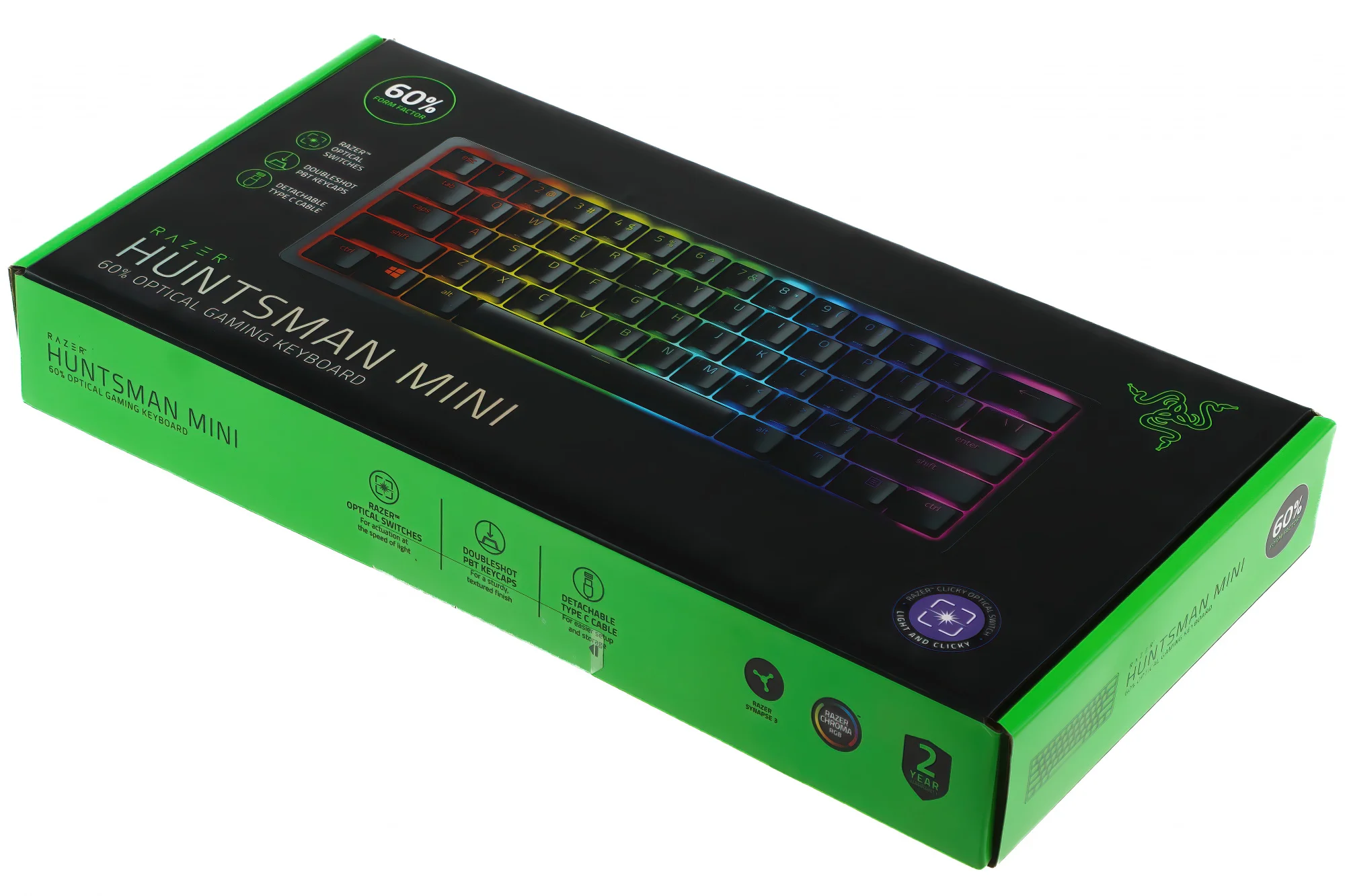Клавиатура Razer Huntsman Mini проводная, USB, чёрный